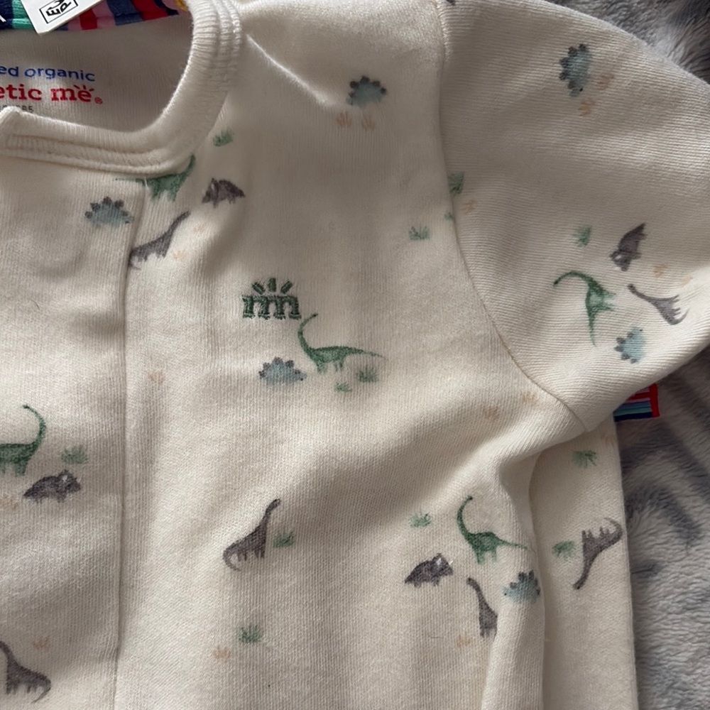 Magnetic Me Cream Onesie with Dinosaur Pattern - Picture 3 of 3